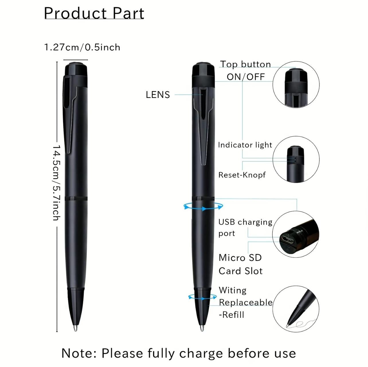 Smart Pen Camera（V8）